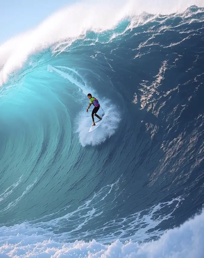 storsurfare som surfar för mycket